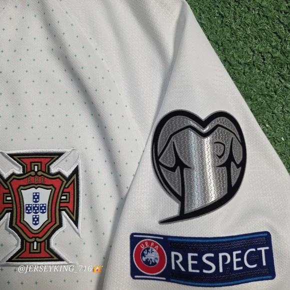 Nike Portugal FPF Cristiano Ronaldo #7 2018/2019 Away White Jersey Euro 2020 Qua